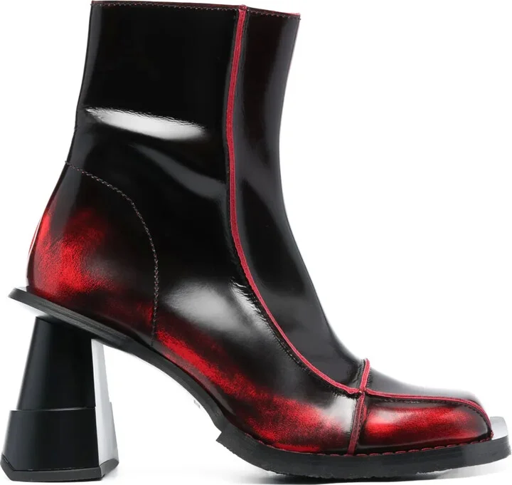 Elle Driver Heel 100mm leather boots