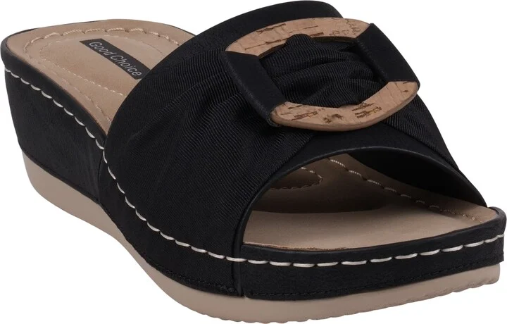 Ellen Platform Wedge Slide Sandal