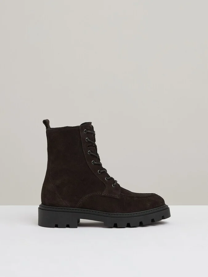 Ellie Leather Lace-up Boots