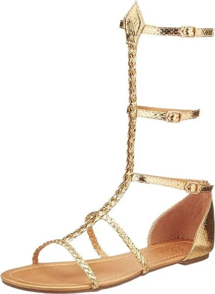 Ellie Shoes Cairo Gladiator Women's Costume Sandals, Gold: Size