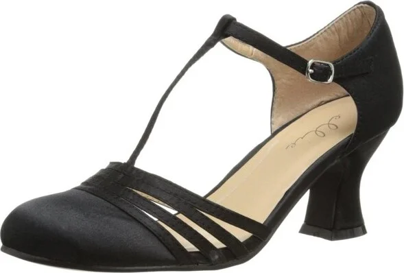 Ellie Shoes Lucille Womens Black Costume Shoes Size