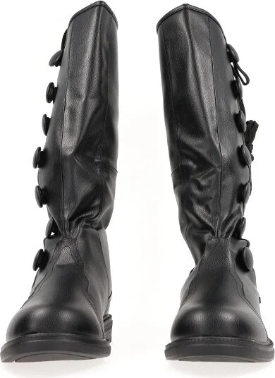 Ellie Shoes Mens Black Renaissance Costume Boots Adult Medium - Image 2