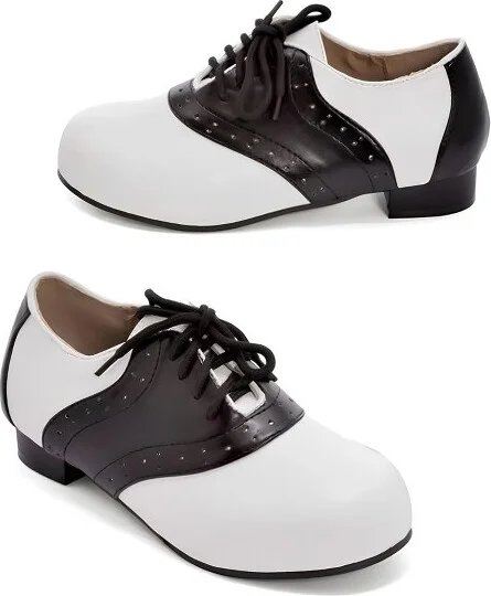 Ellie Shoes Saddle Shoe 1" Heel Child Shoes, White/Black: X-Large - Image 2