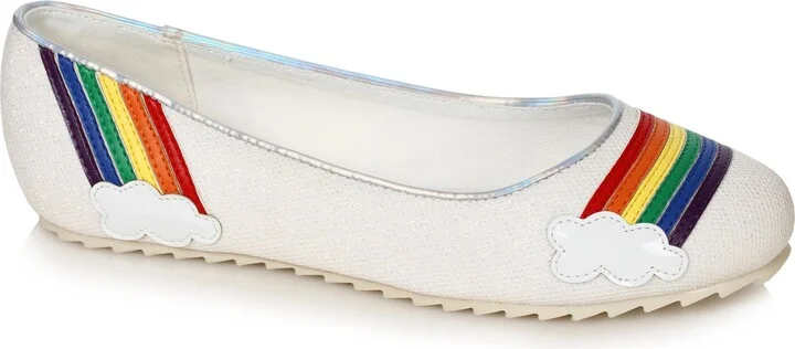Ellie Shoes Women's 100-HOPE-WHT-9 Ballet Flat