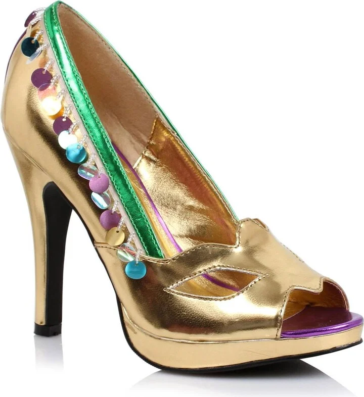 Ellie Shoes Women's 414-MASQUERADE-GLD-5 Pump
