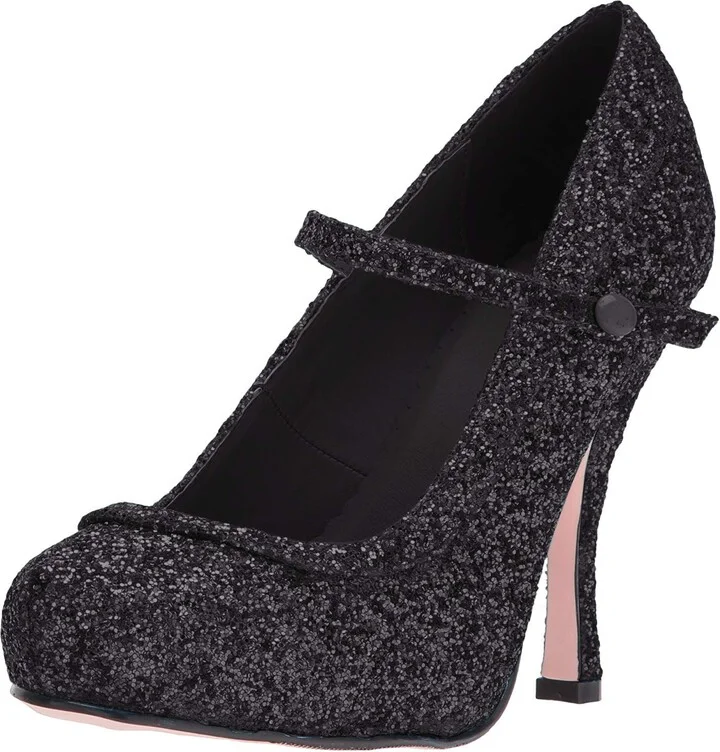 Ellie Shoes Women's 423-Candy Glitter Maryjane Platform Pump