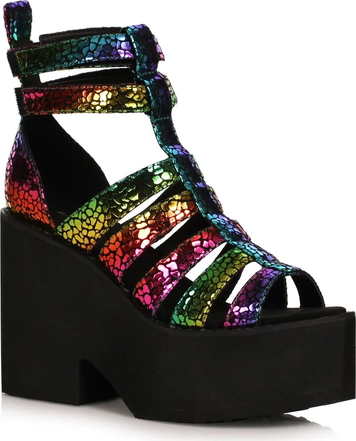 Ellie Shoes Women's 456-MAEVE-MULT-10 Platform
