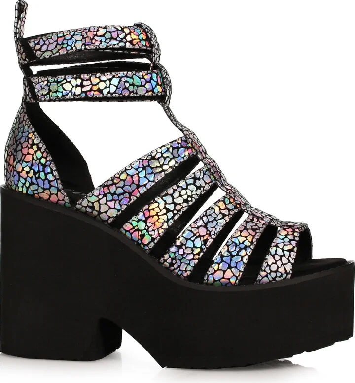 Ellie Shoes Women's 456-MAEVE-SLV-6 Platform