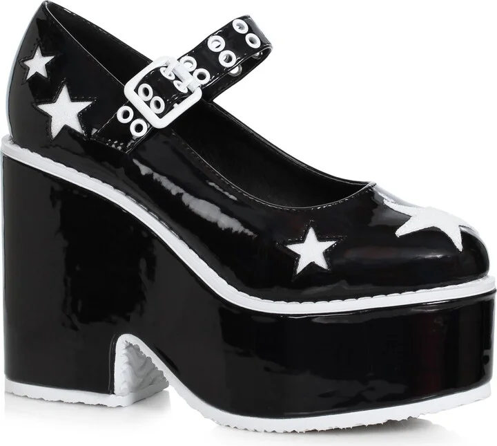 Ellie Shoes Women's 456-MINA-BLK-6 Platform