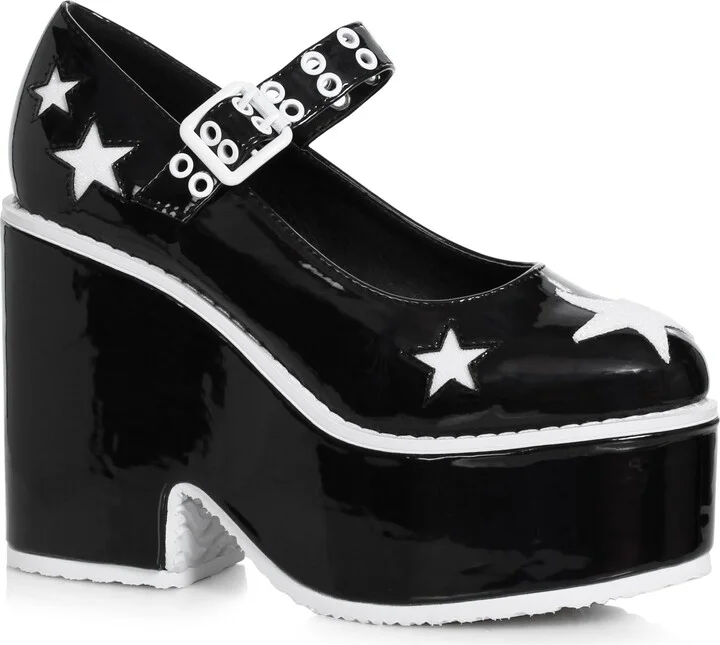 Ellie Shoes Women's 456-MINA-BLK-8 Platform