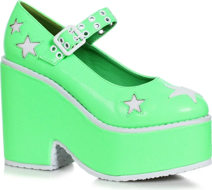 Ellie Shoes Women's 456-MINA-GRN-9 Platform