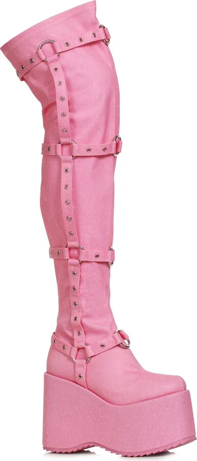 Ellie Shoes Women's 500-FUMIKO-PNKG-11 Over-The-Knee Boot
