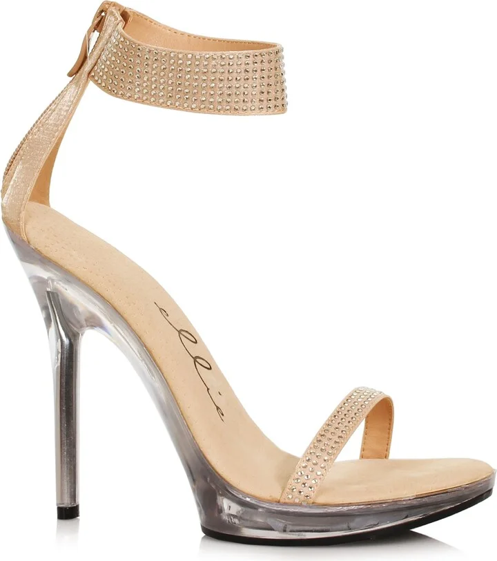 Ellie Shoes Women's 502-HEIDI-GLD-6 Heeled Sandal