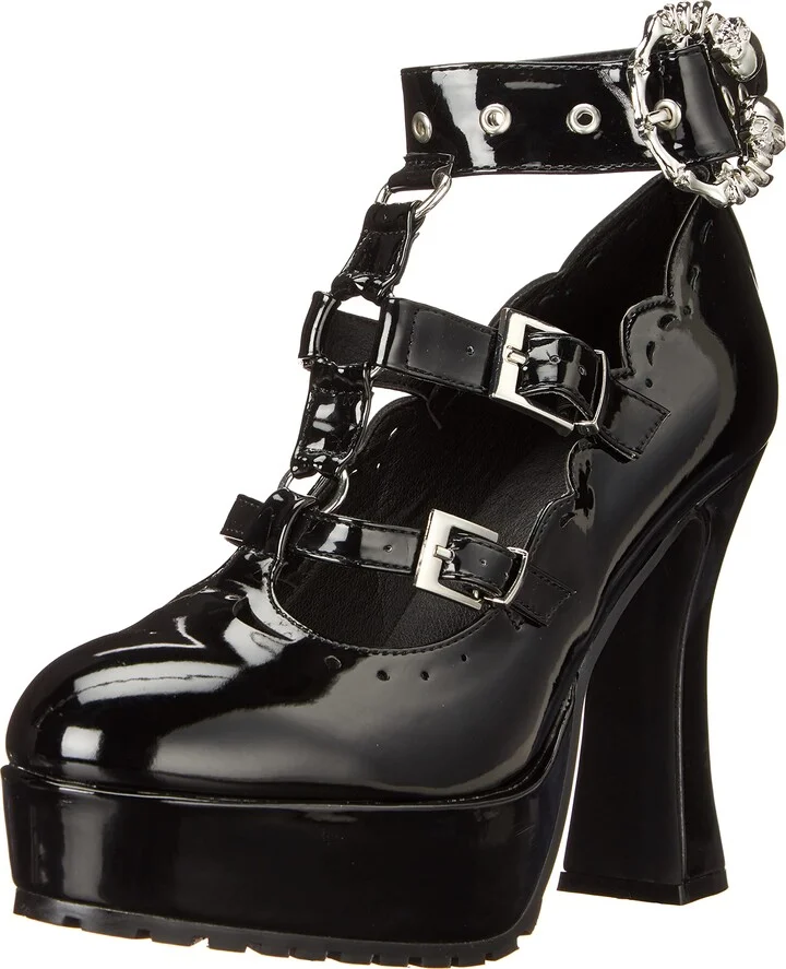 Ellie Shoes Women's 557-DAPHNE-BLK-7 Platform
