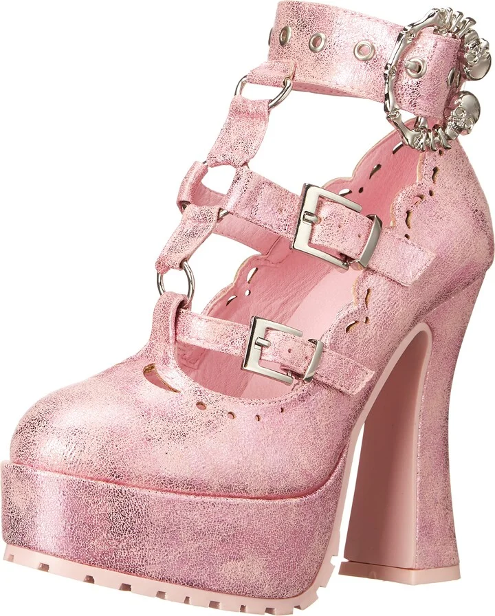 Ellie Shoes Women's 557-DAPHNE-PNK-7 Platform