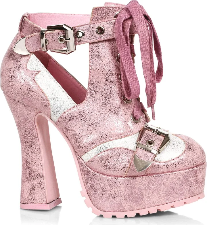 Ellie Shoes Women's 557-THEDA-PNK-10 Platform