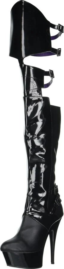 Ellie Shoes Women's 609-FELICIA-BLK-6 Over-The-Knee Boot