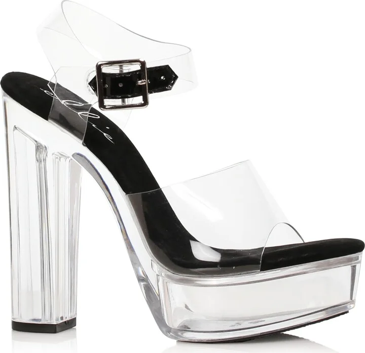 Ellie Shoes Women's 675-LEAH-BLK-5 Heeled Sandal