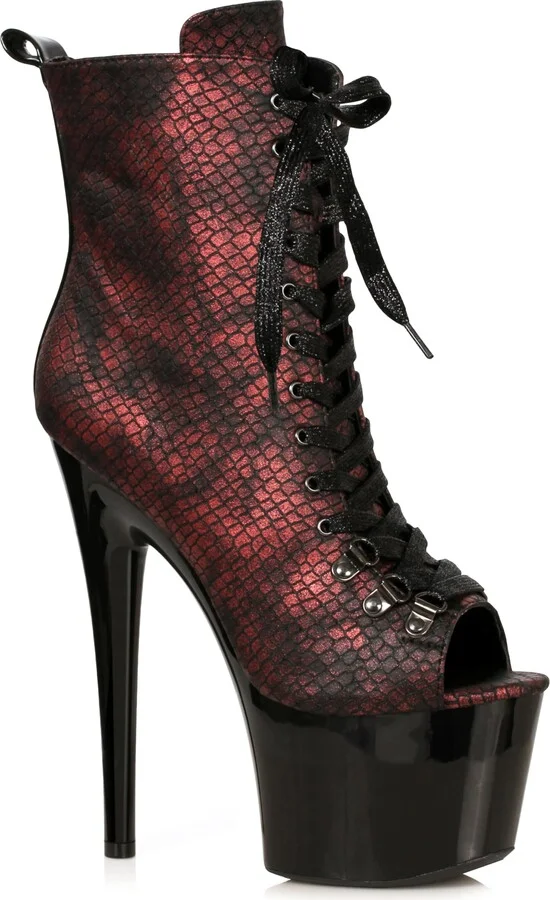 Ellie Shoes Women's 709-ADDER-RED-12 Ankle Boot