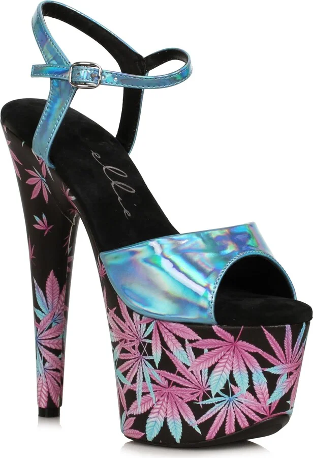 Ellie Shoes Women's 709-BAMBI-BLUE-9 Platform