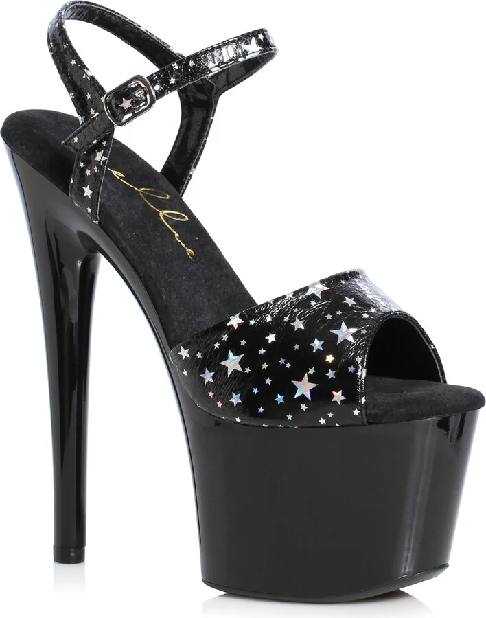 Ellie Shoes Women's 709-CELESTE-BLK-10 Heeled Sandal