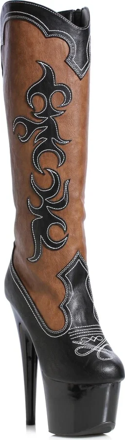 Ellie Shoes Women's 709-CHARLIE-BRWN-7 Knee High Boot
