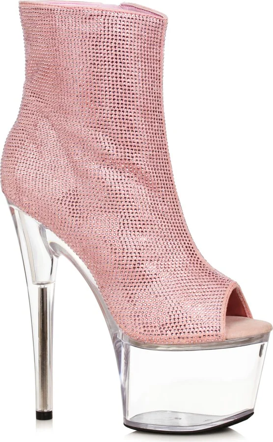 Ellie Shoes Women's 709-LAVISH-PNK-7 Ankle Boot