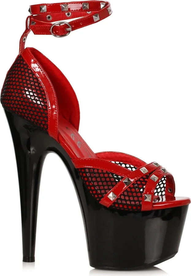 Ellie Shoes Women's 709-SLEEK-RED-12 Heeled Sandal