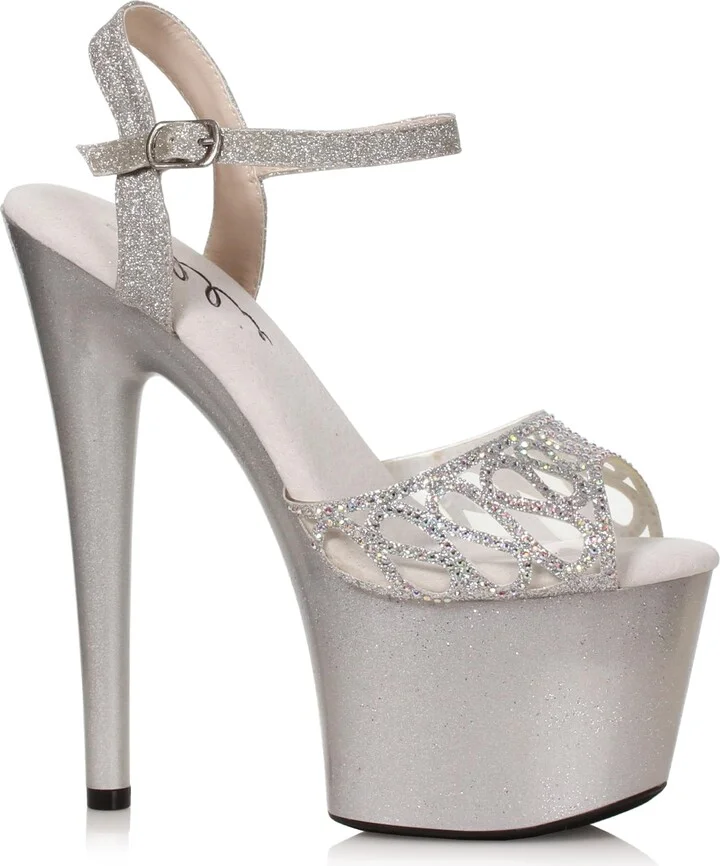 Ellie Shoes Women's 709-UNITY-SLV-9 Heeled Sandal