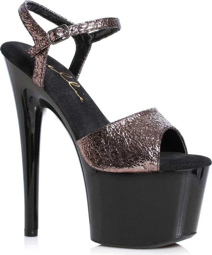 Ellie Shoes Women's 709-VITAL-PEWT-7 Heeled Sandal