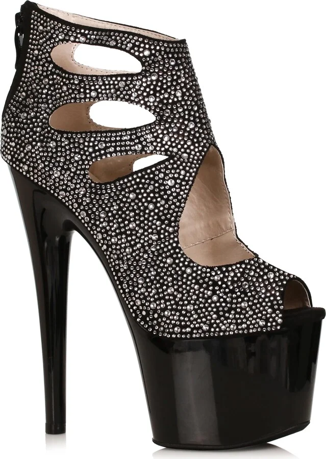 Ellie Shoes Women's 709-WENDY-BLK-8 Ankle Boot