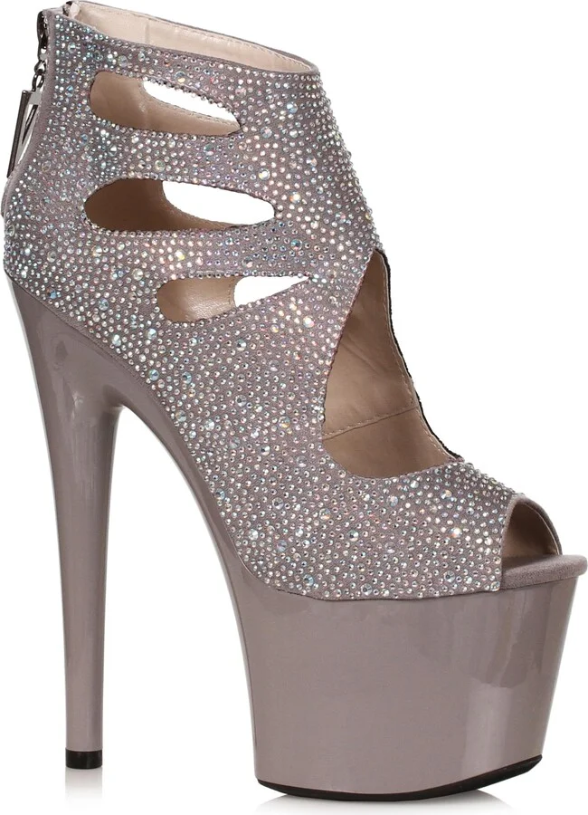 Ellie Shoes Women's 709-WENDY-GREY-11 Ankle Boot