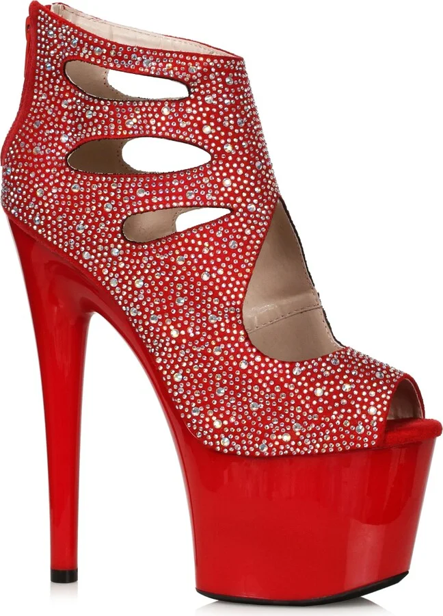 Ellie Shoes Women's 709-WENDY-RED-6 Ankle Boot