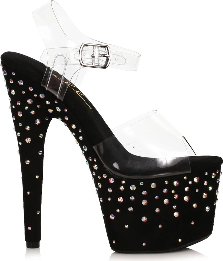 Ellie Shoes Women's 709-ZEAL-BLK-6 Heeled Sandal