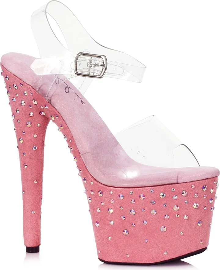 Ellie Shoes Women's 709-ZEAL-PNK-7 Heeled Sandal