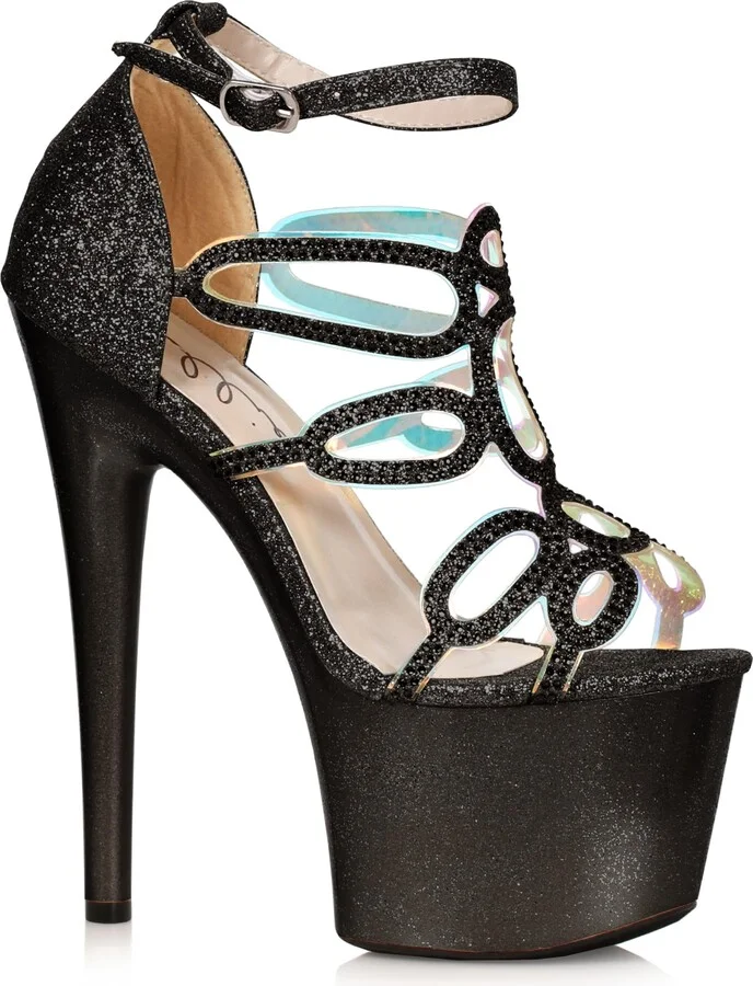 Ellie Shoes Women's 709-ZILLION-BLK-10 Heeled Sandal