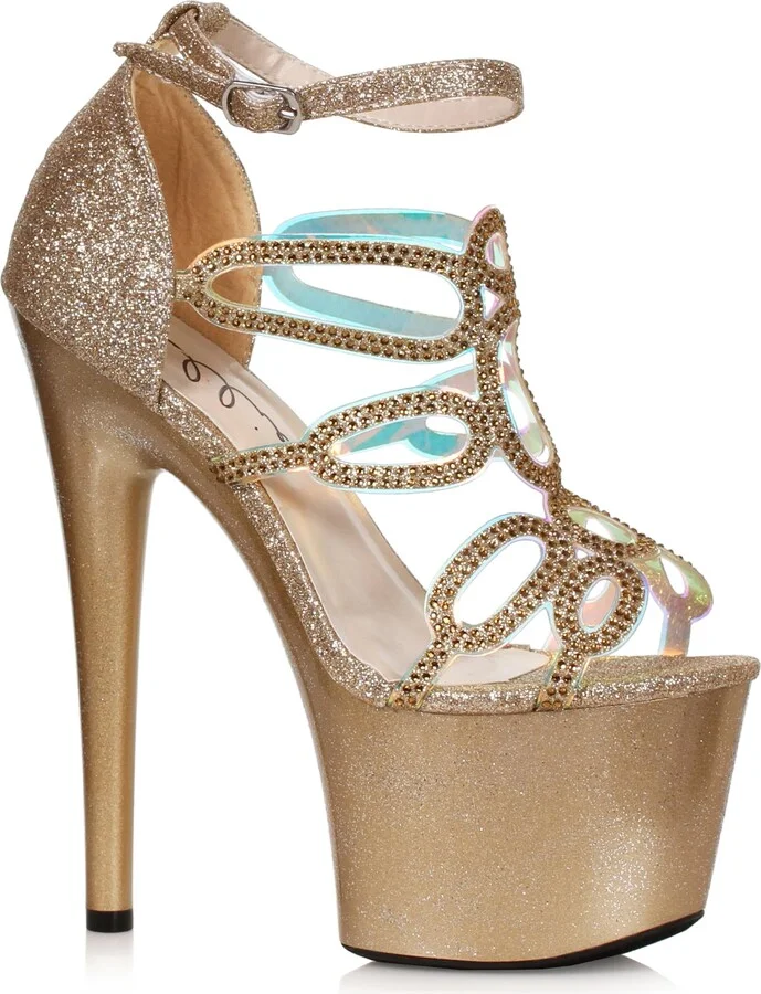 Ellie Shoes Women's 709-ZILLION-GLD-10 Heeled Sandal