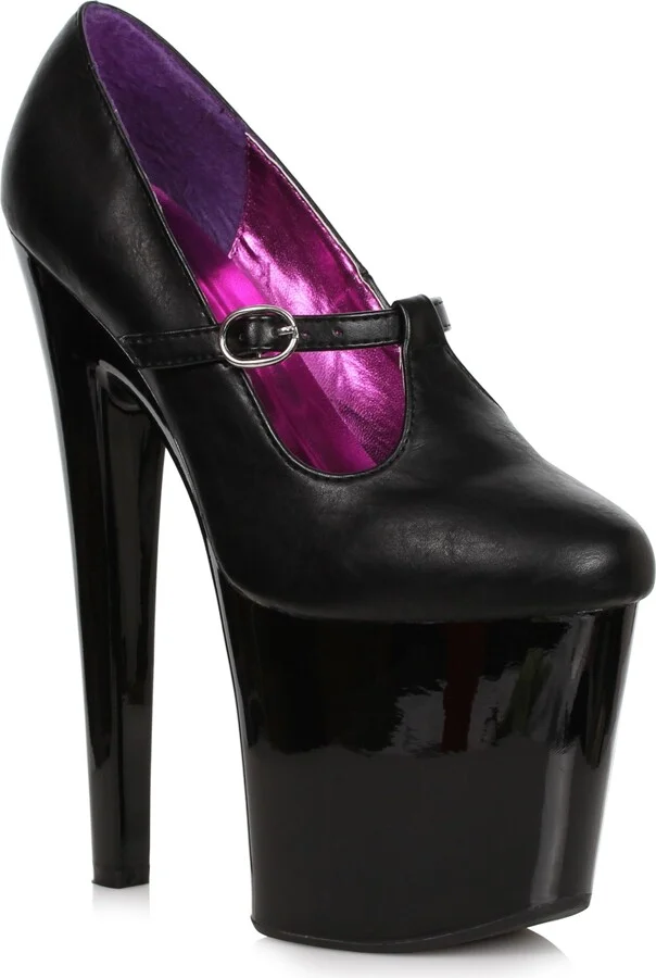 Ellie Shoes Women's 821-ASPH-BLKP-6 Platform