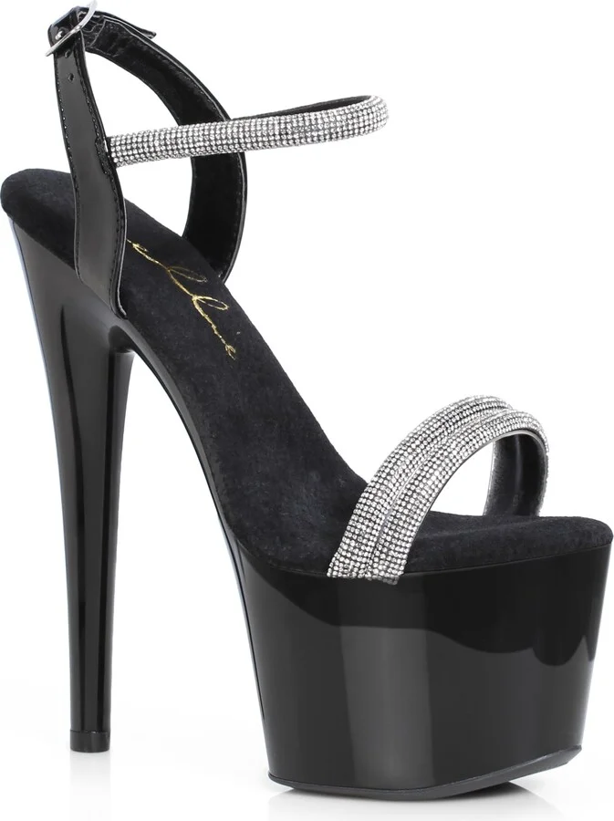 Ellie Shoes Women's Rhinestone Sandal Heeled