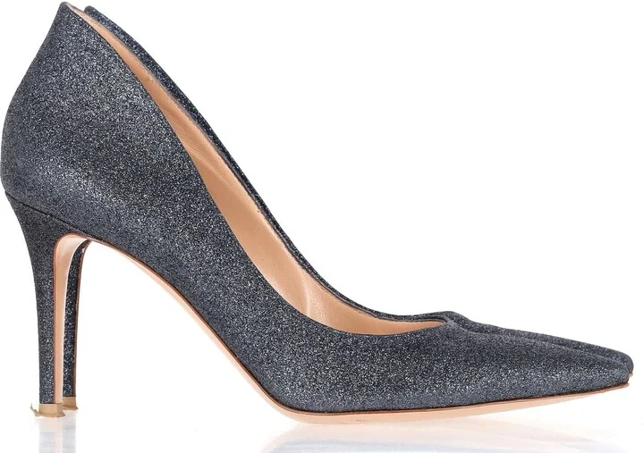 Ellipsis 85 Pumps in Navy Blue Glitter