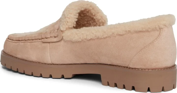 Ellis Genuine Shearling Platform Penny Loafer - Image 2