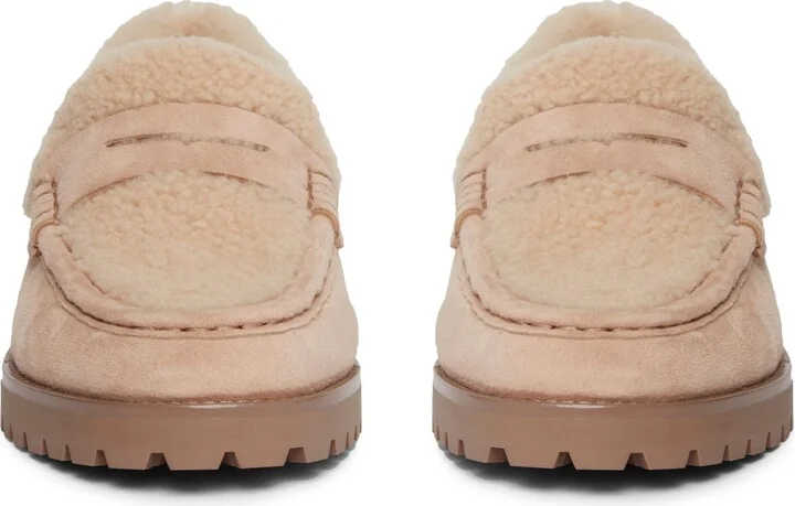Ellis Genuine Shearling Platform Penny Loafer - Image 4