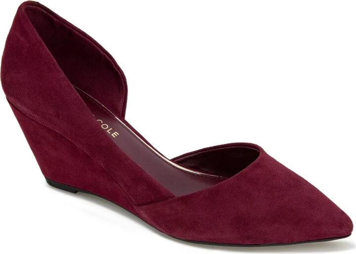 'Ellis' Half d'Orsay Wedge Pump