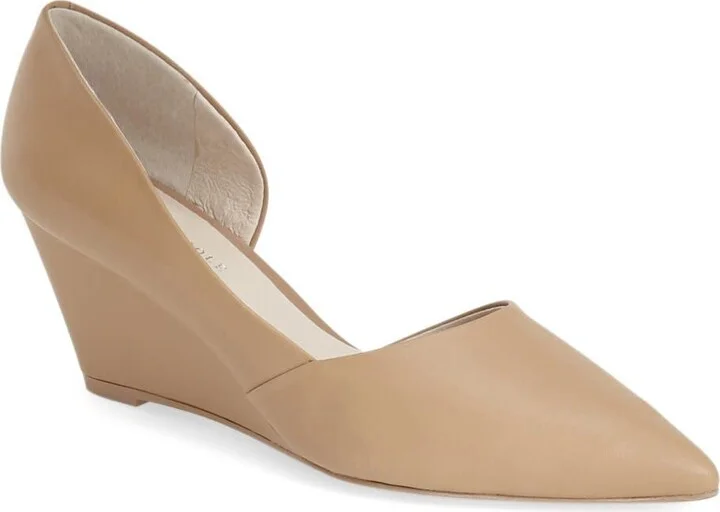 'Ellis' Half d'Orsay Wedge Pump