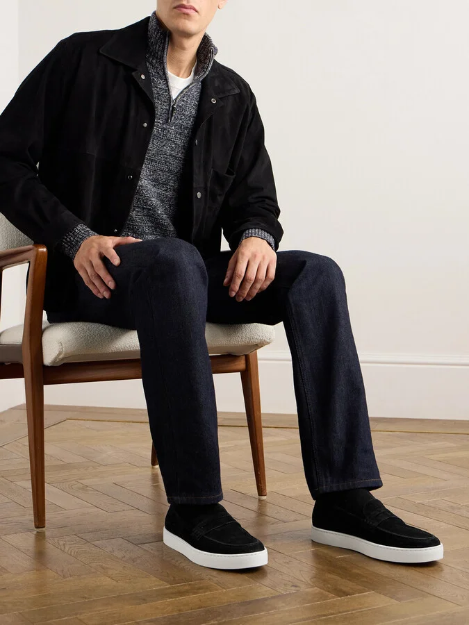 Ellis Suede Penny Loafers - Image 2