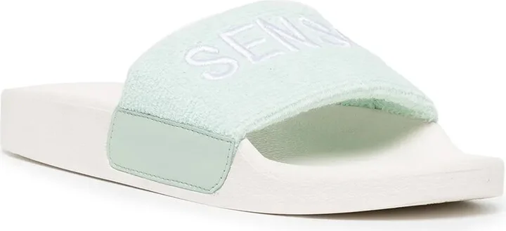 Elly embroidered-logo slides - Image 2