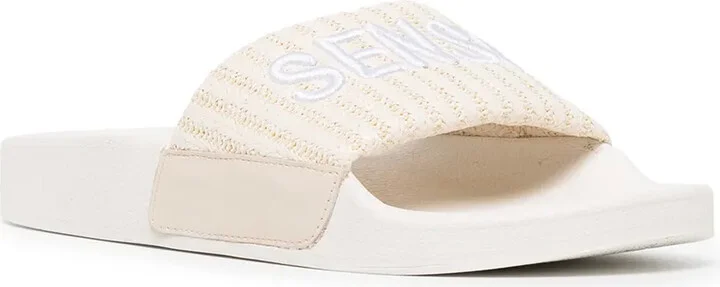 Elly II logo-embroidered slides - Image 2
