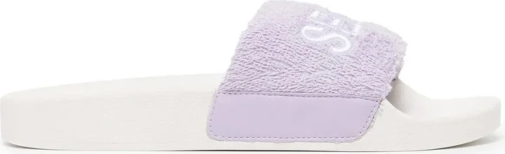 Elly logo embroidered-slides