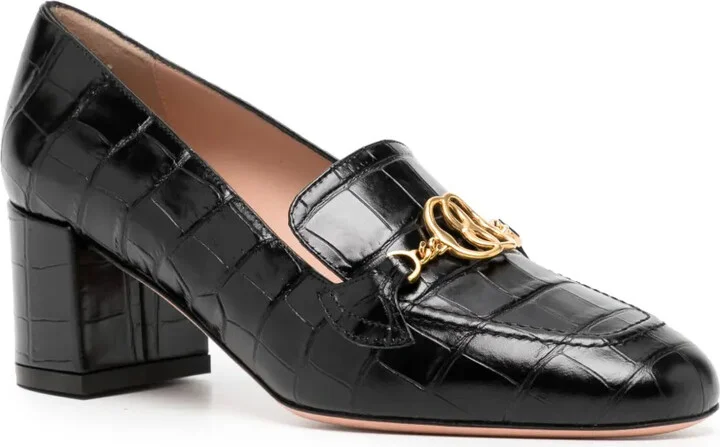 Ellyane 50mm leather pumps - Image 2