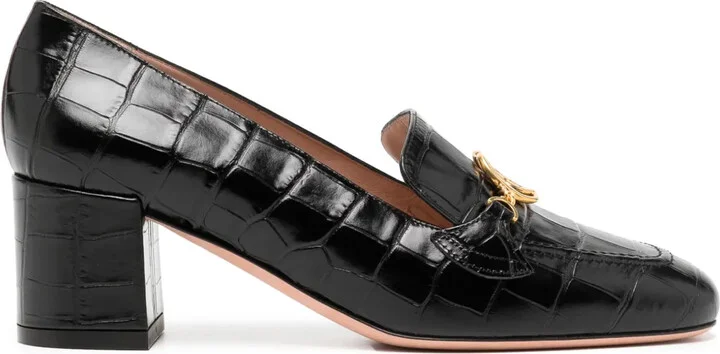 Ellyane 50mm leather pumps